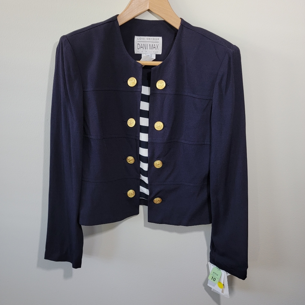 Vintage Lois Snyder Dani Max Nautical Blazer